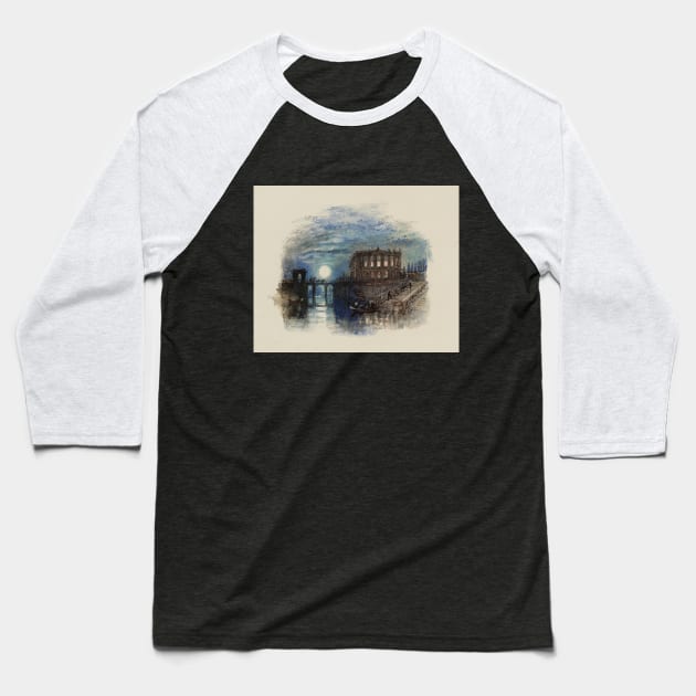 A Villa. Moon-Light (A Villa on the Night of a Festa di Ballo), for Rogers's 'Italy', 1826-27 Baseball T-Shirt by Art_Attack